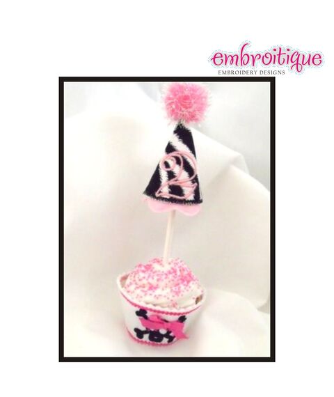 Cupcake Topper Set - Mini Birthday Hat