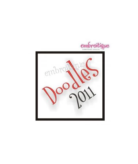 Doodles Monogram Set - Cute funky Monogram Font Alphabet Great for boys!