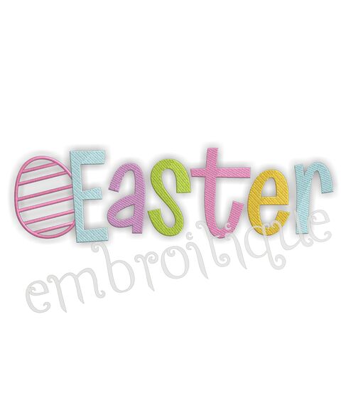 Easter Word With Egg