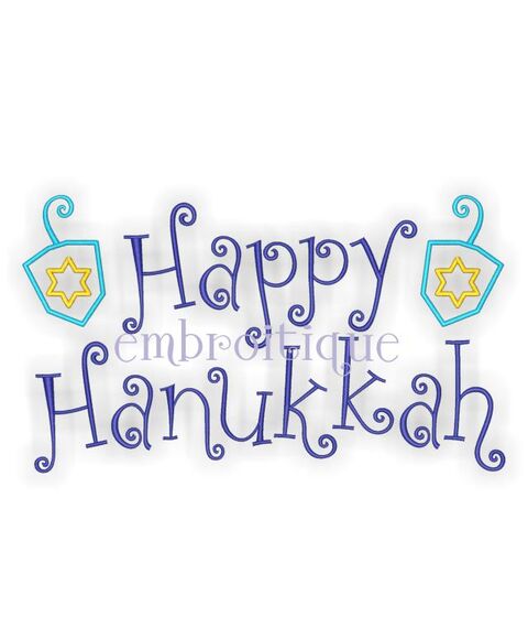 Happy Hanukkah Holiday Design Dradle