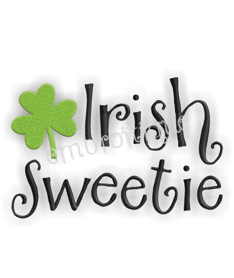 Irish Sweetie St. Patrick's Day Embroidery Design
