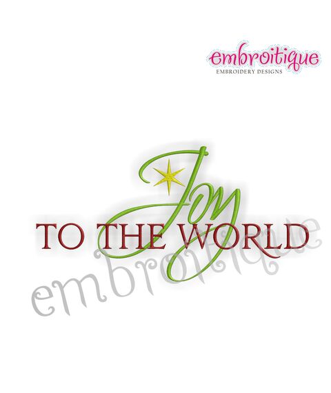 Joy to the World Christmas Design