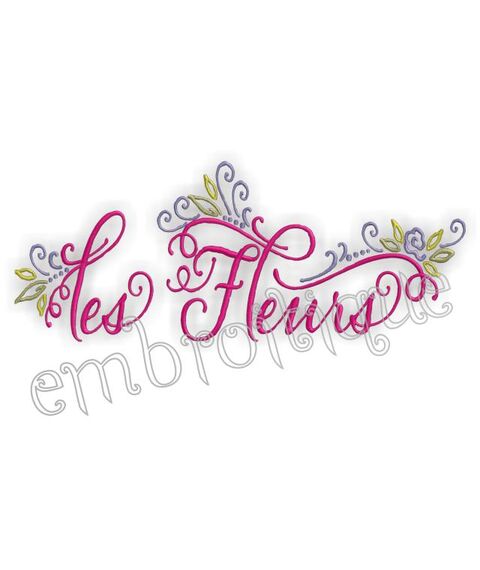 Les Fleurs French Flower Single Design