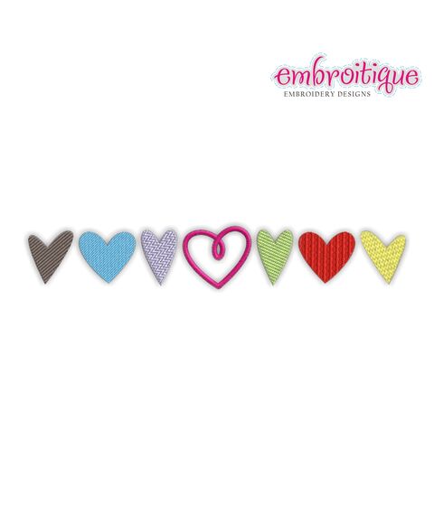 Line of Hearts - Valentine's Day or Any Day