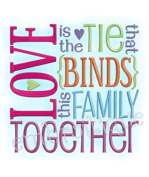 Love is the Tie That Binds This Family Together Home Decor
