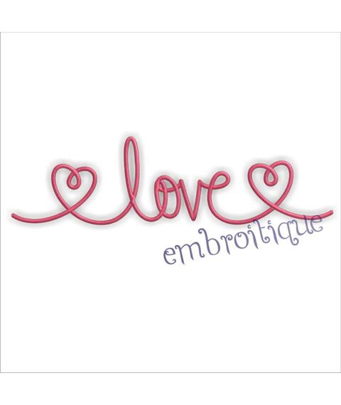 Love Word Doodle Single Design