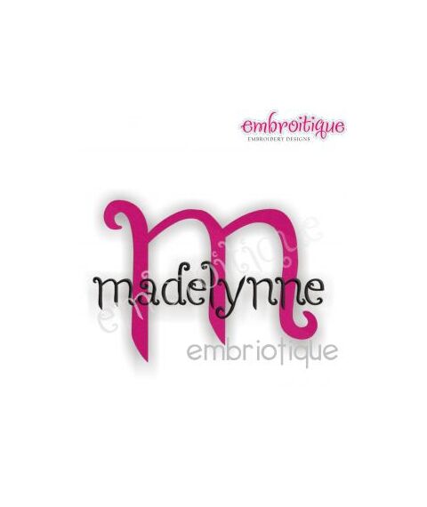 Madelynne Embroidery Alphabet Monogram Set