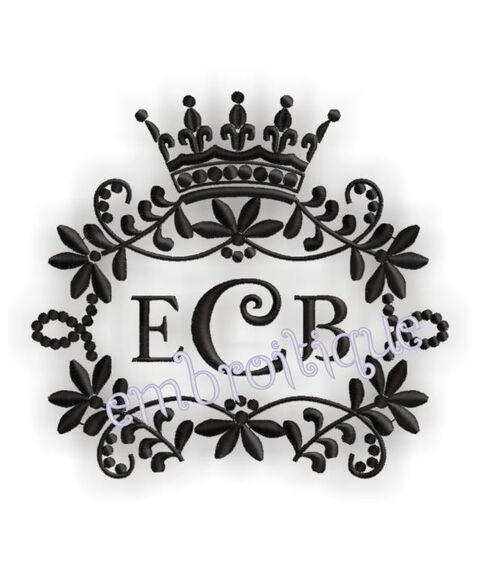 Majestic Font Frame Royal Crown