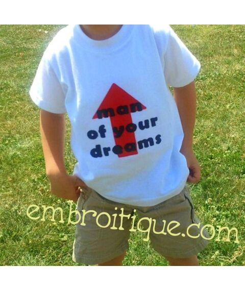 Man of your Dreams Raw Edge Applique - Big and Little Boys