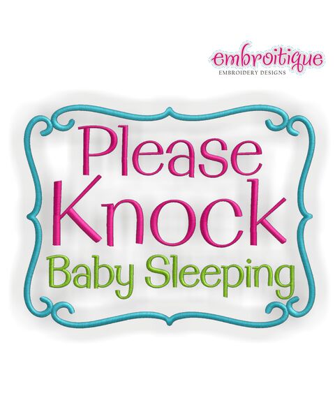 Please knock - Baby sleeping