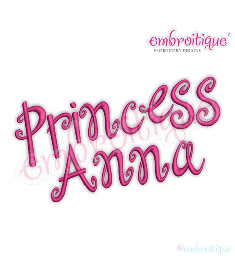 Princess Anna Monogram Font Set
