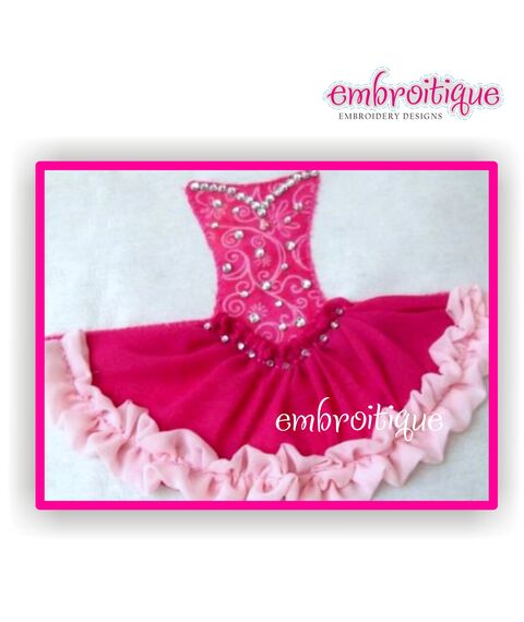 Princess Gown - Shabby Sweet Ruched Applique