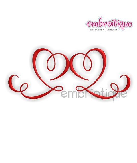 Scripty Heart Classy Elegant - Valentine's Day - Weddings