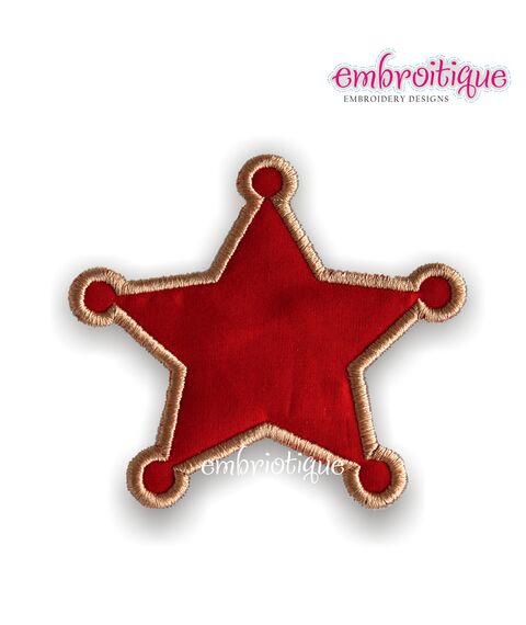 Sheriff Badge Applique