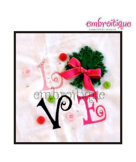 St. Patrick's Day Irish Love Block Raw Applique