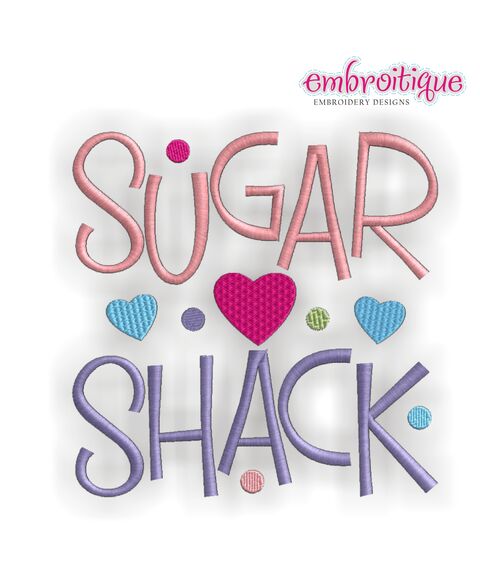 Sugar Shack Embroidery Design