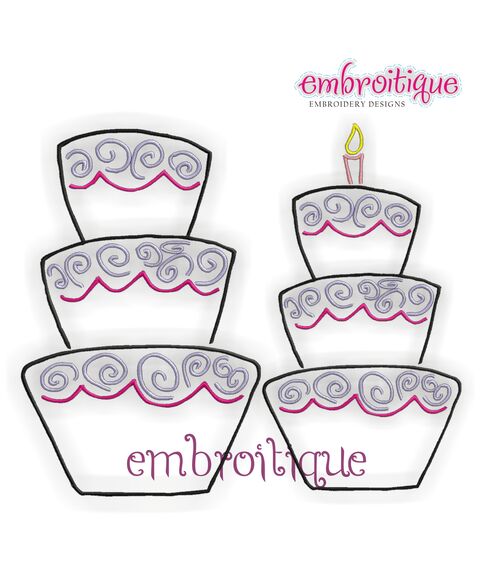 Tiered Cake Design - Perfect for Birthdays and Weddings