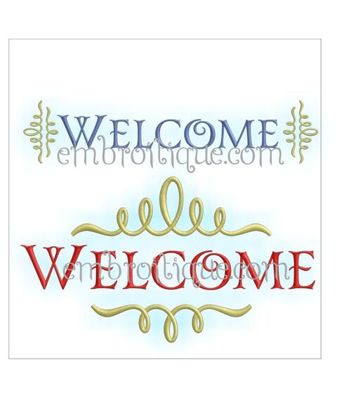 Trendy Welcome Home Decor - 2 versions - 6 designs included