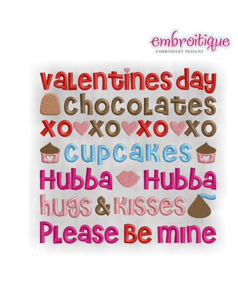 Valentine Word Block