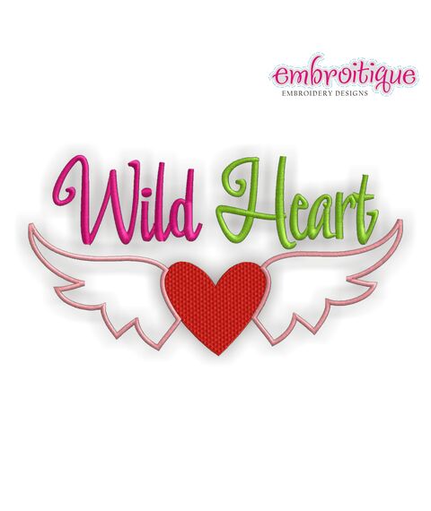 Wild Heart Valentine Embroidery Design