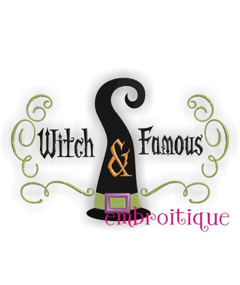 Witch and Famous Funny Halloween Design
