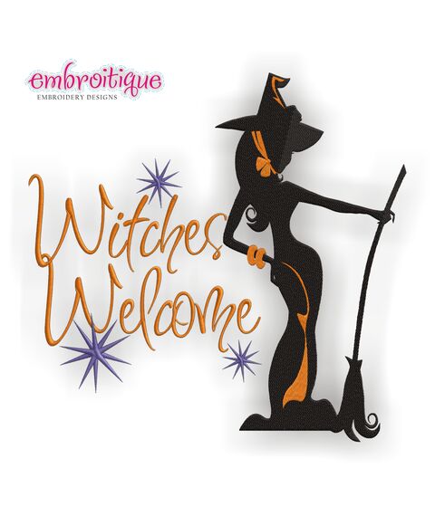 Witches Welcome Halloween Chic design