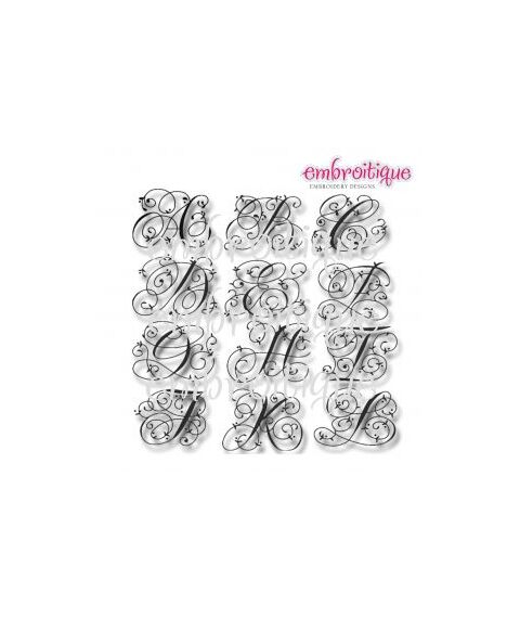 Maisie Monogram Font Set - 4" and 5", 2 image