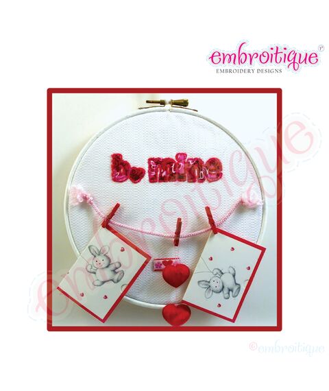 Be Mine Valentine's Day (b. mine) - Raw Edge Applique, 2 image