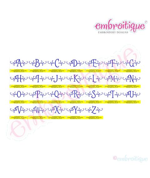Adams Accented Initials Monogram Set