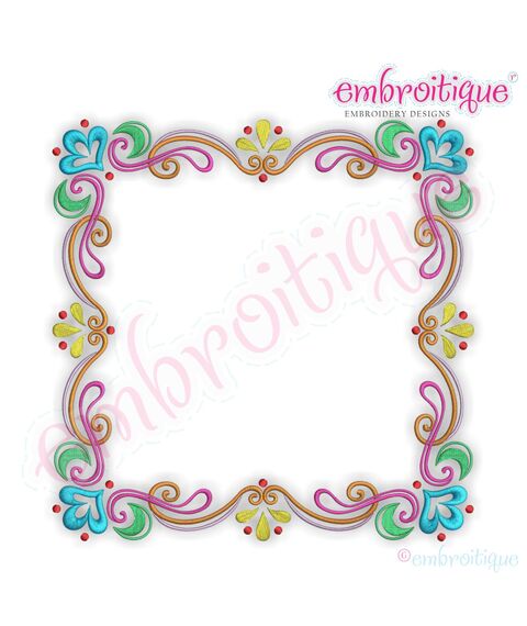 Alexis Monogram Font Frame, 2 image