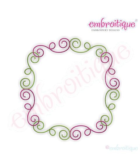 Carol Scroll Monogram Font Frame