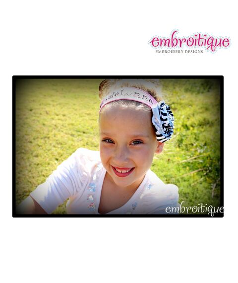 In the Hoop Headband with Elastic - all hoop sizes included, 3 image