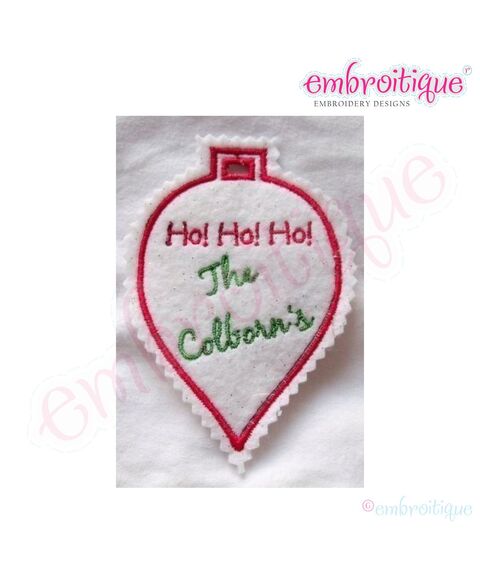 ITH Ho Ho Ho Ornament Christmas Gift Tags, 3 image