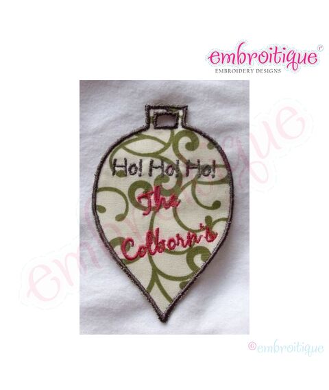ITH Ho Ho Ho Ornament Christmas Gift Tags, 2 image