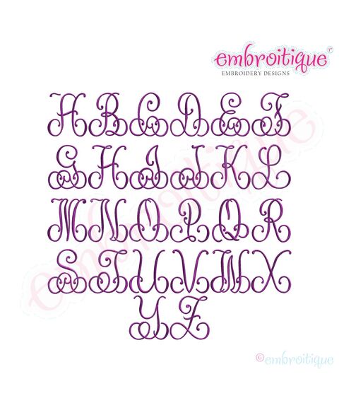 Kennedy Interlocking 3 letter Monogram Set