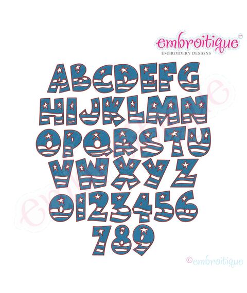 Patriotic 4th of July Monogram Set - USA