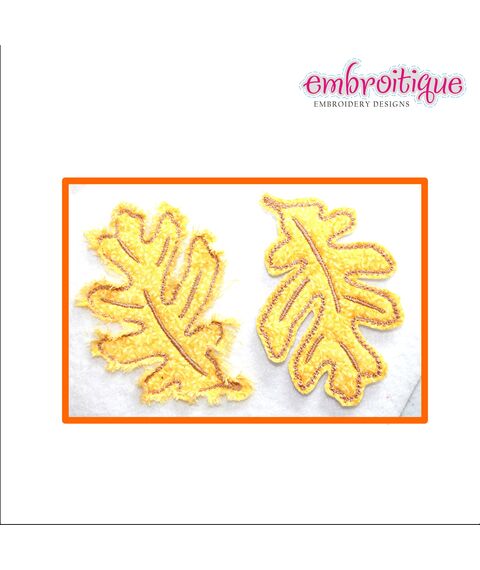 Raw Edge Leaf Set - Perfect for Fall or Thanksgiving Decor and Embellishments, 3 image