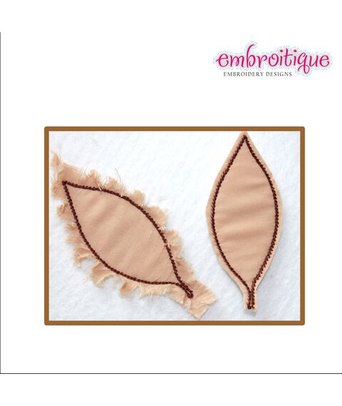 Raw Edge Leaf Set - Perfect for Fall or Thanksgiving Decor and Embellishments, 4 image