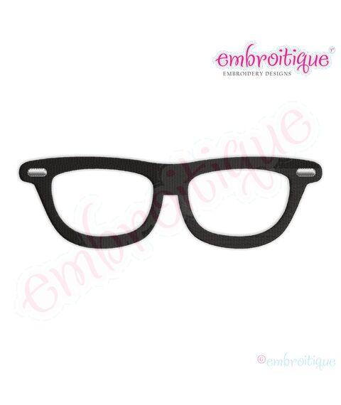 50's Mens Retro Eye Glasses Super Set - Applique and Fill Stitch included, 2 image