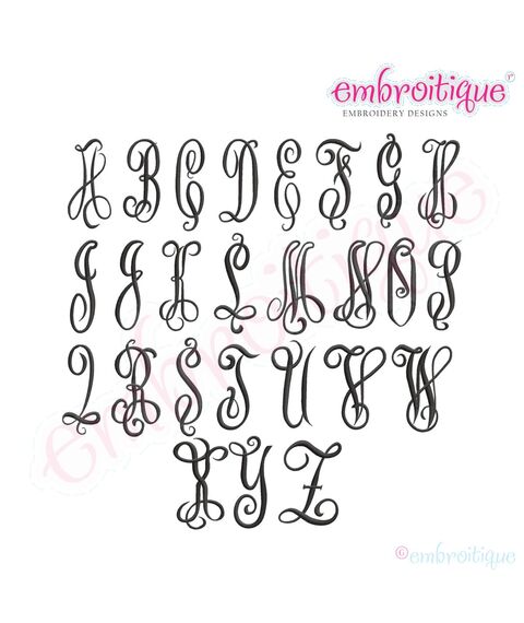 Scarlett Monogram Font Set, 2 image