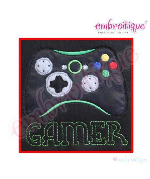 Video Gamer Raw Edge Applique Super Set - Future Gamers too - Awesome set for all ages, 3 image