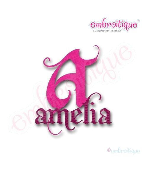 Amelia Monogram Set- BX files included