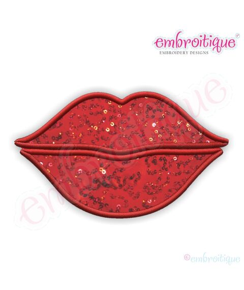 Basic Shapes Lips Applique