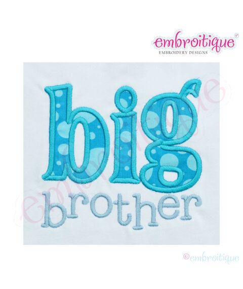 Big Brother Applique