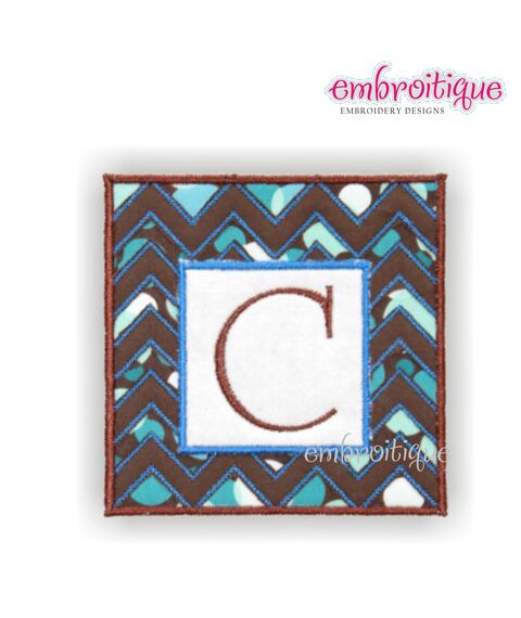 Chevron Square Font Frame