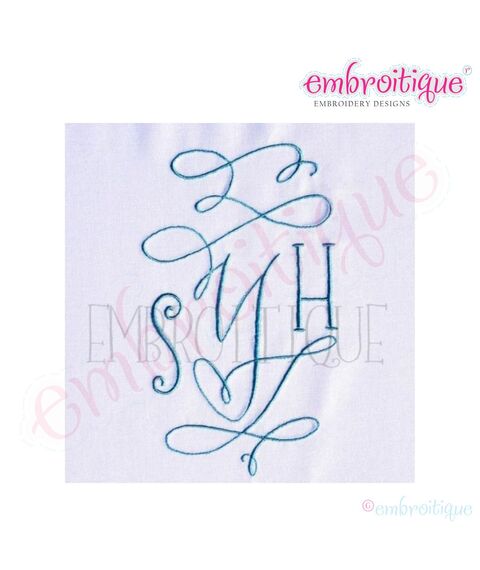 Courtly Calligraphy Stunning Ornamental Monogram Set