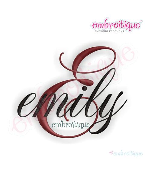 Emily Script Monogram Set (small)