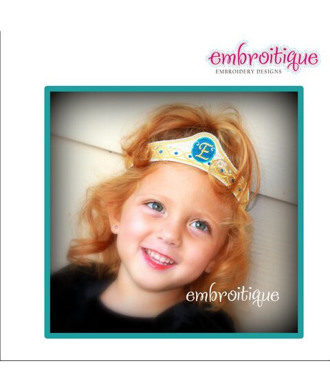 Fairytale Princess Crown - All done in the hoop