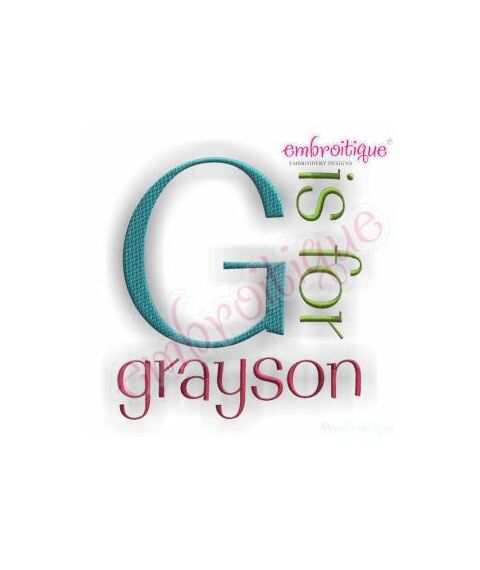 Grayson Monogram Set