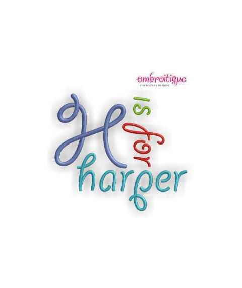 Harper Monogram Font - Great for boys and girls - BX Files Included